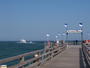 Seebrücke in Binz auf der Insel Rügen im Frühjahr